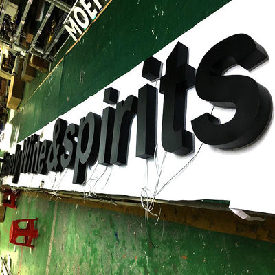 Litery kanałowe UL Podświetlane litery Oem Podświetlane oznakowanie Light Box Signage