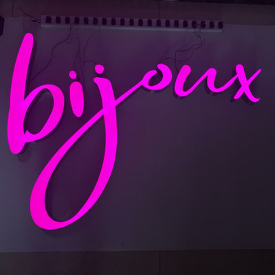 ODM Building Cursive Letters 3d list znak Metal Illumianted Board akryl