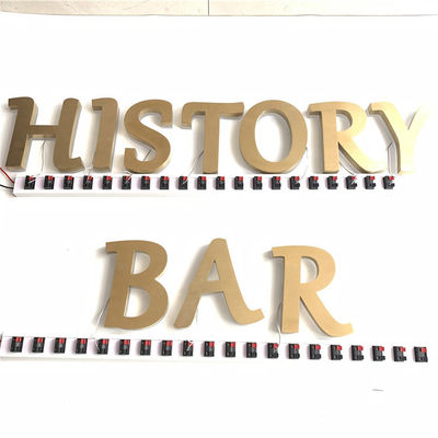 Tablica szyldów restauracji HIGHSPAN Podświetlana tablica ze stali nierdzewnej CE ROHS