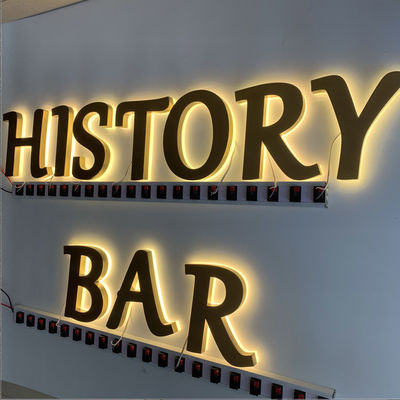 Tablica szyldów restauracji HIGHSPAN Podświetlana tablica ze stali nierdzewnej CE ROHS