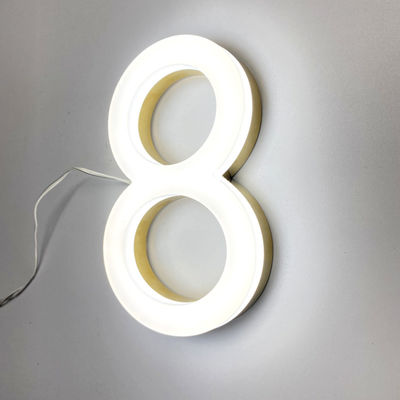 Wiatroodporna akrylowa tablica przednia z podświetleniem 3D o żywotności 50000 godzin