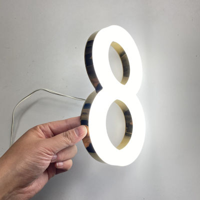 Wiatroodporna akrylowa tablica przednia z podświetleniem 3D o żywotności 50000 godzin