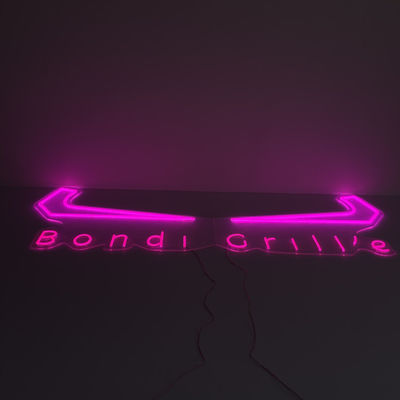 Outdoor Pink Shop Grill Neon Sign Personalizuj Reklama biznesowa
