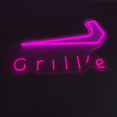 Outdoor Pink Shop Grill Neon Sign Personalizuj Reklama biznesowa