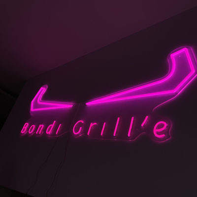 Outdoor Pink Shop Grill Neon Sign Personalizuj Reklama biznesowa
