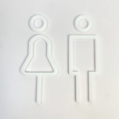 Inspirujące białe akrylowe litery alfabetu Reklamy sfabrykowane litery akrylowe