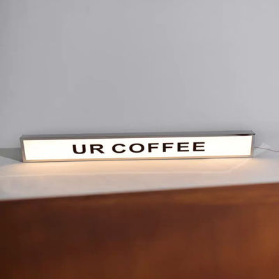 Jednostronna tablica świetlna ze stali nierdzewnej Szyld 3D Reklama zewnętrzna