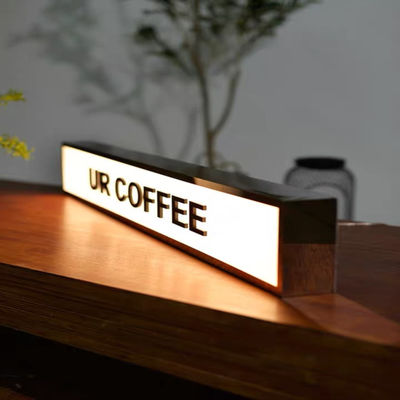 Jednostronna tablica świetlna ze stali nierdzewnej Szyld 3D Reklama zewnętrzna