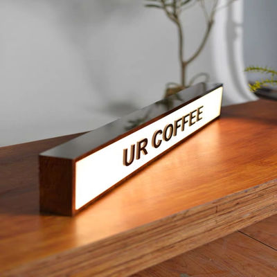 Jednostronna tablica świetlna ze stali nierdzewnej Szyld 3D Reklama zewnętrzna