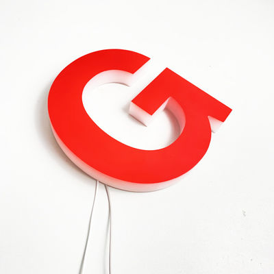 Przednie podświetlane tablica z literami 3D Oświetlenie całego ciała