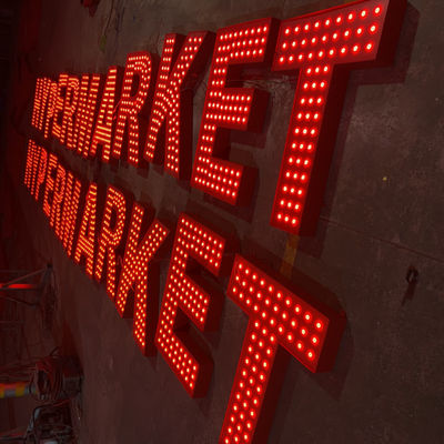 Dziurkowane podświetlane litery Led Channel Outdoor Giant Wodoodporny IP67