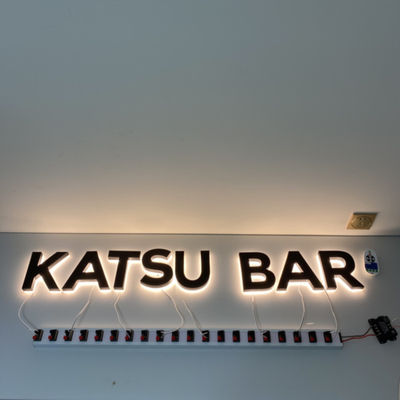 Czarna powłoka 3D podświetlane oznakowanie Znaki logo ze stali nierdzewnej HIGHSPAN