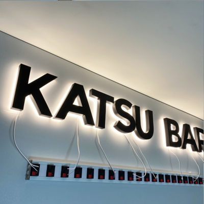 Czarna powłoka 3D podświetlane oznakowanie Znaki logo ze stali nierdzewnej HIGHSPAN