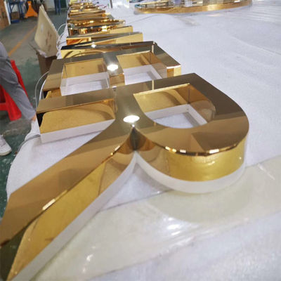 Sfabrykowane logo sklepu detalicznego 3D znak listowy o głębokości 3 cm-15 cm