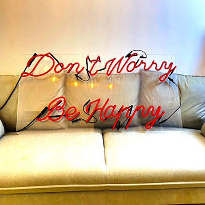 Zewnętrzne niestandardowe litery alfabetu neonowego 12VDC Czerwone oświetlenie