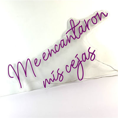 Fioletowy elastyczny neon LED naścienny podświetlany 51200 godzin