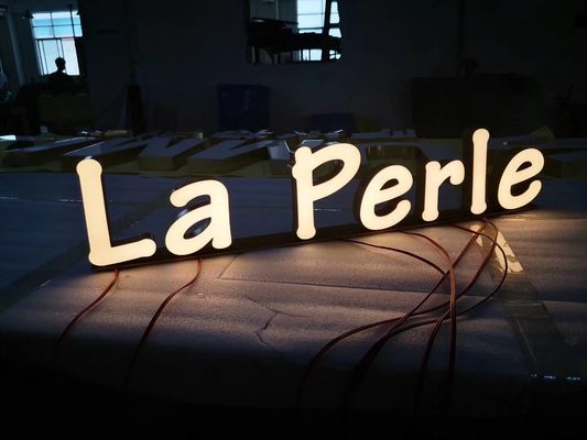 Sfabrykowany metalowy znak listowy 3D Led Light Box Sign